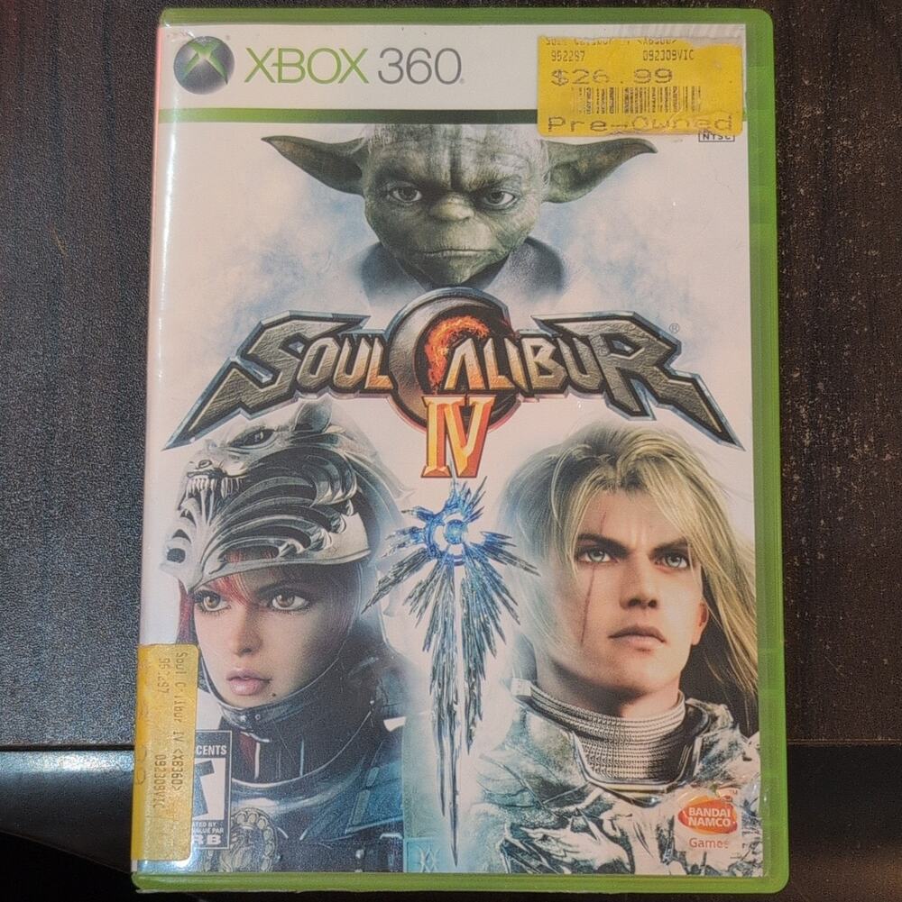 Bandai Namco Soulcalibur IV Xbox 360 Online Play T Teen NTSC-U/C 2008